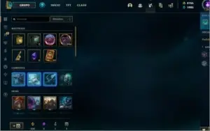 Smurf lol com RP e fragmentos de skins