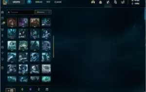 Smurf lol com RP e fragmentos de skins