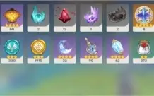 AR 58, Eula + Tumulo, Ganyu + Amos + 10*5estrelas