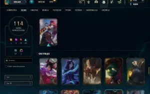 Prata 2 com 100 Champs e 113 Skins + 3 Espolios