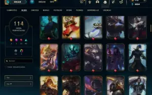 Prata 2 com 100 Champs e 113 Skins + 3 Espolios