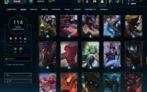 Prata 2 com 100 Champs e 113 Skins + 3 Espolios