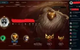 CONTA OURO V, TODOS CAMPEÕES, MUITAS SKINS E 22K DE IP