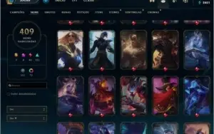 Conta lol, skins raras, mais de 400 skins