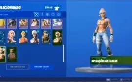 Conta de fortnite com passe atual e skin de natal rara