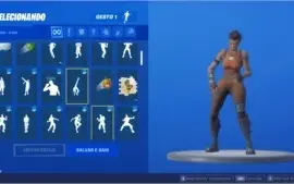 Conta de fortnite com passe atual e skin de natal rara