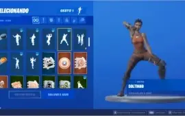 Conta de fortnite com passe atual e skin de natal rara