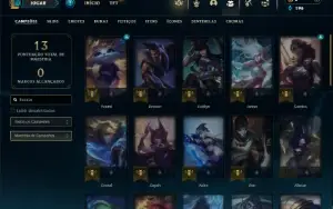 Unranked com 36 Champs e 2 Skins ( Ex Bronze )
