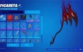Fortnite conta 30 Skins, 10.500 Vbucks.