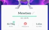 CONTA POKÉMON GO LV 31 TIME VERMELHO - MEWTWO + EX + LEND