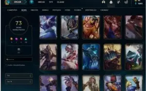 Conta lol quase full champ varias skins