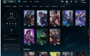 Conta lol quase full champ varias skins