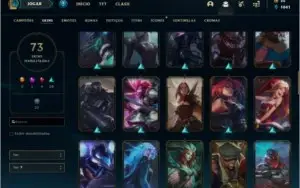 Conta lol quase full champ varias skins