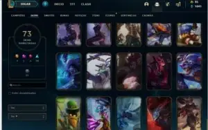 Conta lol quase full champ varias skins