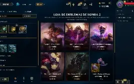 Conta League of Legends, Full champs, 1110 Rp, Esmeralda IV