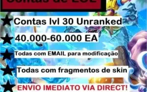 Conta de lol LvL 30 Unranked