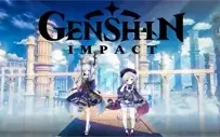 Conta Genshin Impact AR 7 com Kamisato Ayaka e Qiqi