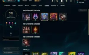 Grão-Mestre com 35 Champs e 1 Skin ( 487 PDL )