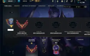 Grão-Mestre com 35 Champs e 1 Skin ( 487 PDL )
