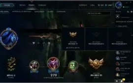 Conta de LoL, Flex Bronze 3, Soloq Unranked