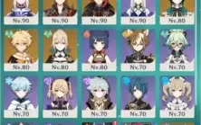 Conta Genshin AR57, 7 Perso 5 estrelas / Pity 73