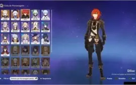 Genshin Impact Account Dilluc + Túmulo do Lobo Nv.2
