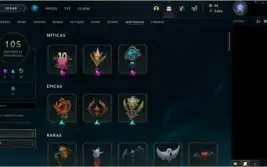 CONTA LOL 1130 SKINS COM PAX TF (PLAT 2 - MMR D2/D3)