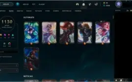 CONTA LOL 1130 SKINS COM PAX TF (PLAT 2 - MMR D2/D3)