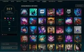 CONTA LOL 1130 SKINS COM PAX TF (PLAT 2 - MMR D2/D3)