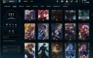 Conta do Lol de um Main Samira