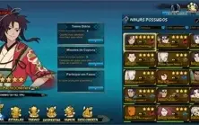 Conta Naruto Online tranca nível 400k s550, só ninja top!!