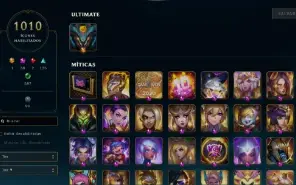 CONTA LOL 1500 SKINS, TODAS SKINS RARAS DO PRESTIGIO PAX TF