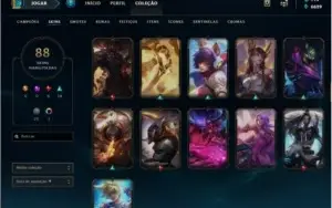 CONTA DE LOL 88 Skins - ÚLTIMO ELO - D5