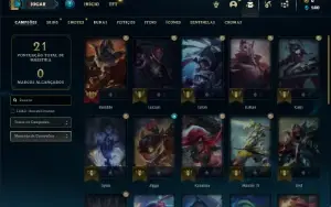 Conta Mestre com 26 Champs e 1 Skin ( 128 PDL )