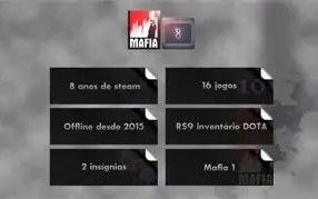 STEAM 8 ANOS, INATIVA DESDE 2015, R$9 DE INVENTÁRIO DOTA 2