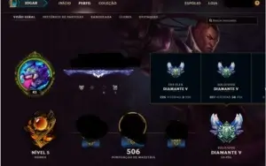 Conta League of Legends , Diamante 5 (solo/duo e flex)