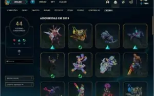 Conta com 427 skins + 44 Cromas