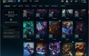 Conta com 427 skins + 44 Cromas