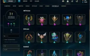 Conta com 427 skins + 44 Cromas