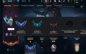 Diamante 4 com TODOS os Champs e 110 Skins