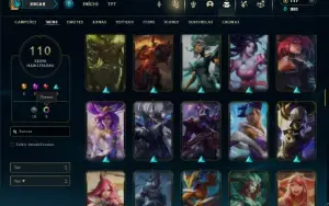 Diamante 4 com TODOS os Champs e 110 Skins