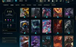 Diamante 4 com TODOS os Champs e 110 Skins