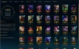 Contas league of legends com otimo mmr e varias skins