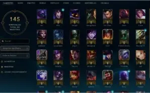 Contas league of legends com otimo mmr e varias skins