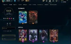 Bronze 4 com TODOS os Champs e 240 Skins ( MID / JG / TOP )