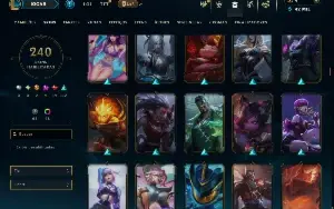 Bronze 4 com TODOS os Champs e 240 Skins ( MID / JG / TOP )