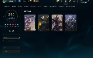 Bronze 4 com TODOS os Champs e 240 Skins ( MID / JG / TOP )