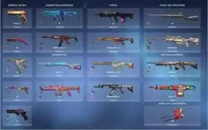 CONTA VALORANT-SKIN EM TODAS ARMAS (FACA, SAQUEA, BRINQ,ETC)