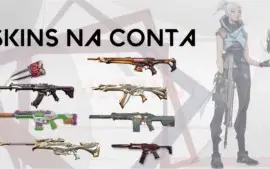 CONTA VALORANT-SKIN EM TODAS ARMAS (FACA, SAQUEA, BRINQ,ETC)