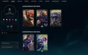 Conta smurf platina LoL